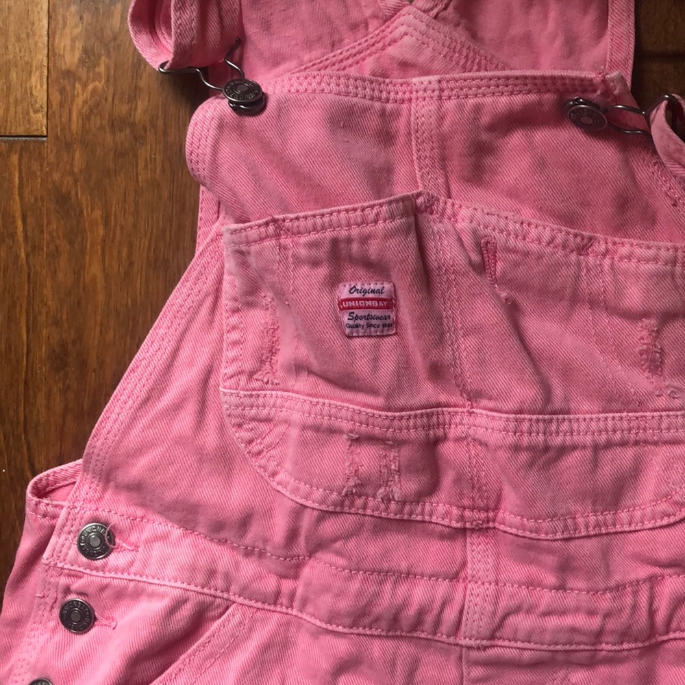 Union bay pink overalls